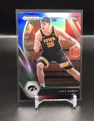 2021 Panini Prizm Draft Picks Luka Garza #51 Red White Blue Prizm Rookie RC